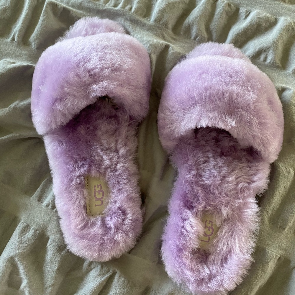 UGG Fluff Slide Genuine Shearling Sandal